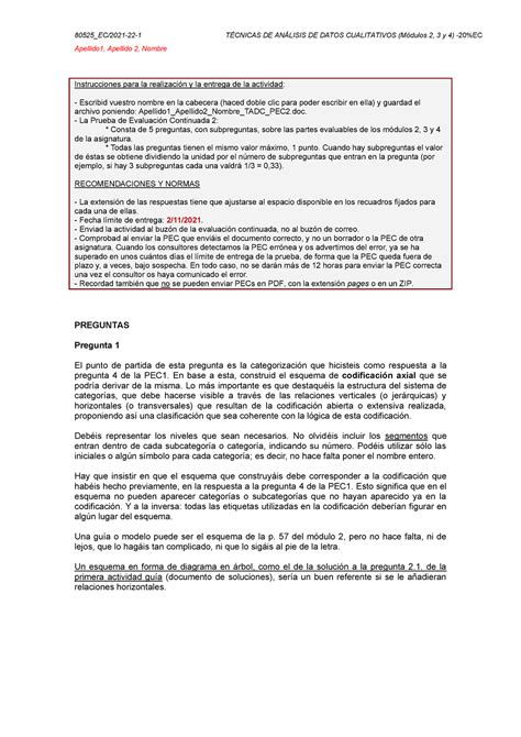 PEC2 TADC 21 22 1 sol Solución del profesor de la PEC 2 de técnicas