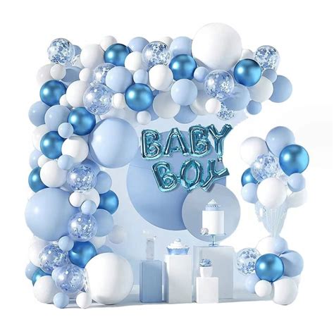 BALONY GIRLANDA BALONOWA NIEBIESKA URODZINY BABY SHOWER ROCZEK