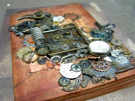 Altered Steampunk Notebook Einat Kessler Steampunk Diy Crafts