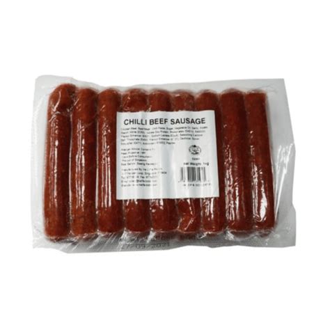 [Halal] Chilli Beef Sausage 1kg – Qiksmart