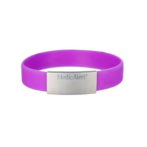 Silicone Medical Id Bracelet Medicalert Foundation