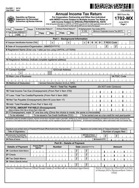 busapcom: BIR Form 1702-MX Download