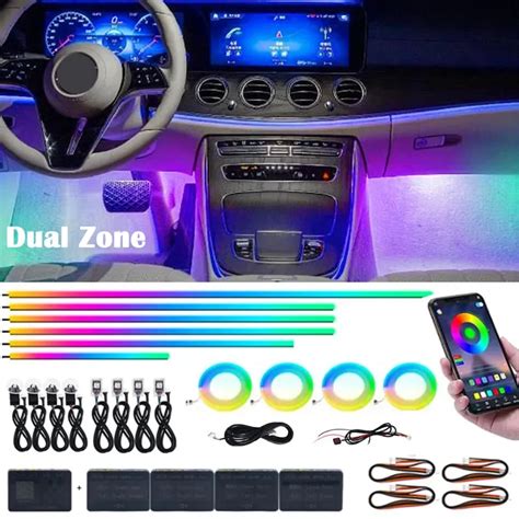 Lumi Res D Ambiance De Voiture LED 18 22 En 1 RVB 64 Couleurs Bluetooth