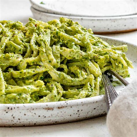 Amazing Avocado Pesto Pasta Plant Based On A Budget