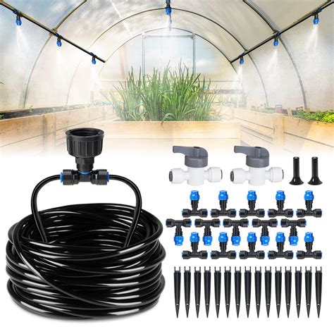 Buy Hiraliy Ft Greenhouse Mist Drip Irrigation Kit Hanging Watering