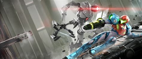 Wallpaper Metroid Dread Samus Aran Nintendo Mecha Games Nature