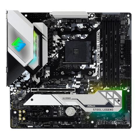 Placa M E Asrock B M Steel Legend Chipset B Amd Am Matx Ddr