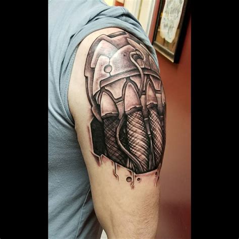 Robot Shoulder Tattoo