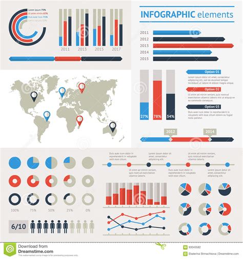 Mapa Do Mundo Infographic Ilustra O Do Vetor Ilustra O De Diagrama