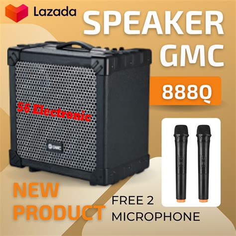 Speaker Bluetooth Gmc Q Free Mic Wireless Lazada Indonesia