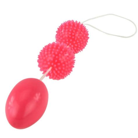 Boules De Geisha Triple Oeuf Picots Anal Rose