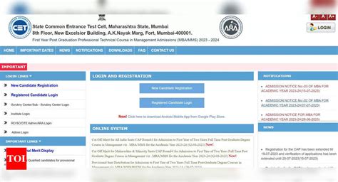 Mht Mba Cet Cutoff Released On Cetcell Mahacet Org Cap Round