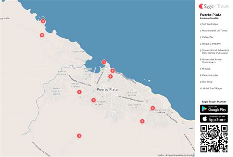 Puerto Plata Printable Tourist Map | Sygic Travel