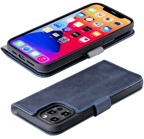 Suncase Book Style Leder Tasche Schutzhülle Hülle für iPhone 15 Pro 6