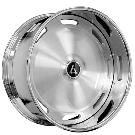 22 Artis Forged Wheels Triumph Brushed Face With Chrome Lip XL