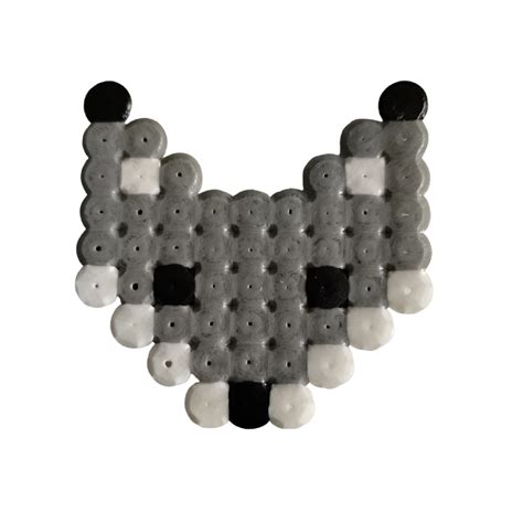 Wolf Head Hama Perler Bead Pixel Party Favour Available As Keyring