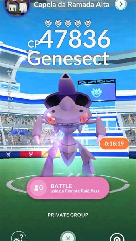 Genesect Shock Drive Raid Boss Pokemon Go