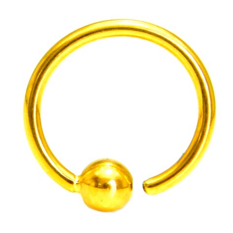 Captive Bola Fixa Gold PVD 24K BG BCR FIXED