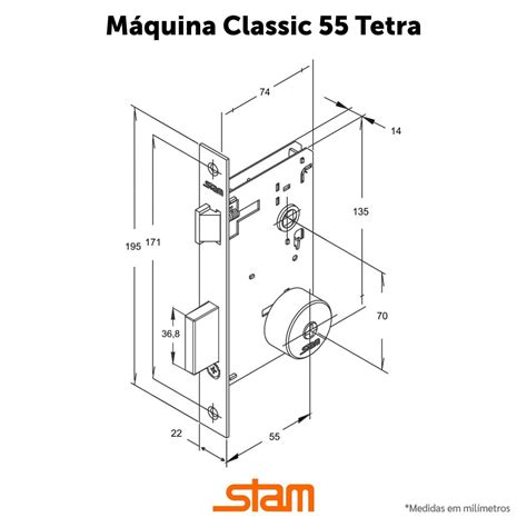 Fechadura Tetra Externa Inox Loja Stam