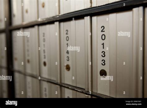 Post Office Boxes Stock Photo Alamy