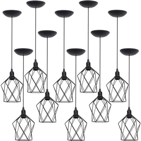 10 Pendentes Aramado Cálice P Luminária Lustre Teto Retrô Vintage