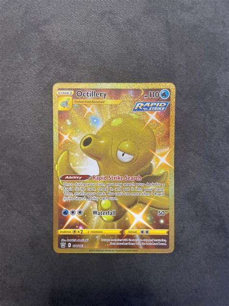 Pokemon Octillery Gold Hobbies And Toys Toys And Games On Carousell