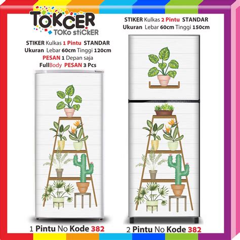 Jual Stiker Kulkas 1 Dan 2 Pintu Kaktus Shopee Indonesia