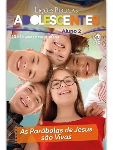 Revista Lições Bíblicas Aluno Adolescentes 2 Tr 2024 MercadoLivre