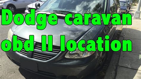 Dodge Caravan 2007 Obd II Location YouTube