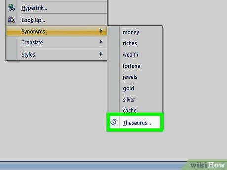 How To Use The Thesaurus In Microsoft Word 9 Steps