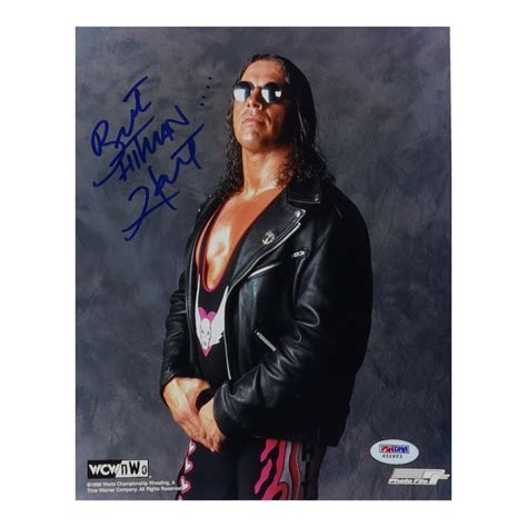 Brett Hitman Hart Signed WCW 8x10 Photo PSA Pristine Auction