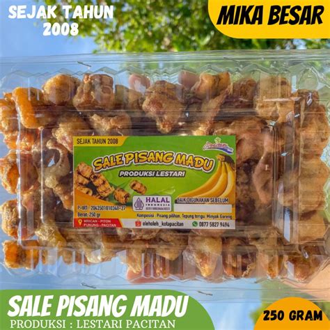 Jual SALE PISANG MADU LESTARI PACITAN BERAT 250gr SALE PISANG GULUNG