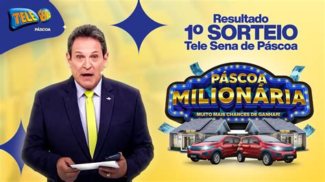 Confira o 1º Sorteio da Tele Sena de Páscoa 2023 19 03 2023 YouTube