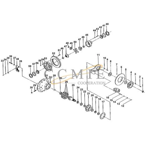 China Kalmar Reach Stacker Differential Carrier Spare Parts