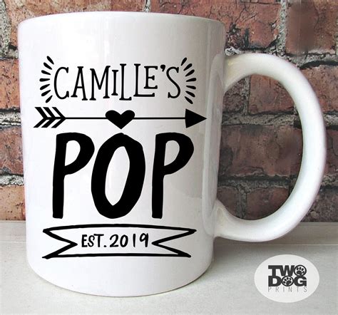 Pop Mug With Grandchilds Name Personalized Mug T For Etsy