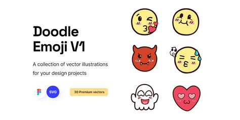 Doodle Emoji V Pack Illustration Figma Community