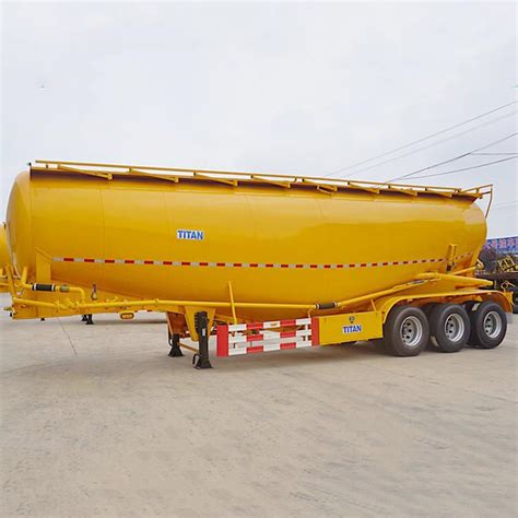 Tri Axle 60 CBM Cement Bulker Truck Trailer For Sale In Guyana TITAN