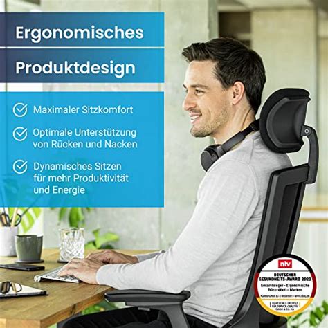 Ergotopia Nextback B Rostuhl Ergonomisch Mit Lordosenst Tze Und