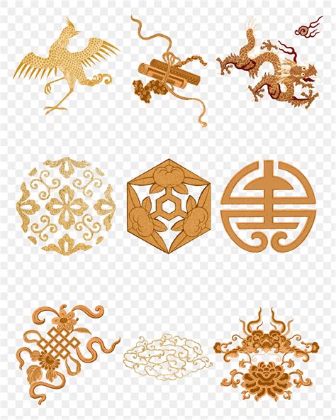 Chinese art symbols png sticker | Premium PNG - rawpixel