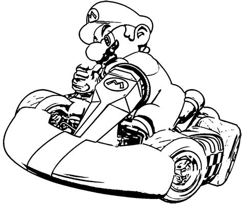 Mario Kart Coloring Pages Wecoloringpage