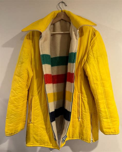 Authentic Hudson S Bay Vintage Wool Chore Coat S Gem