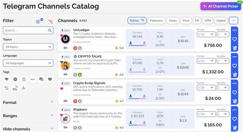 Telega Io Catalog How To Choose Telegram Channels For Your Ads