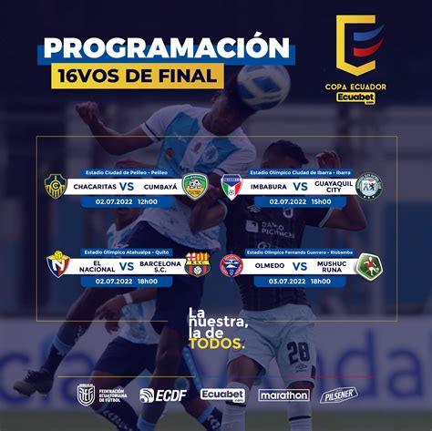 Copa Ecuador Ecuabet On Twitter Programaci N De La Copa Ecuador