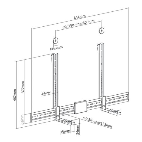 Nosa Za Soundbar Manhattan Universal Instalacija Na Zid Ili Na Vesa