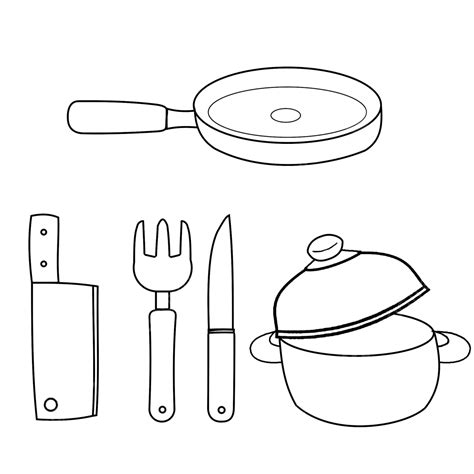 Kitchen Utensil Drawings