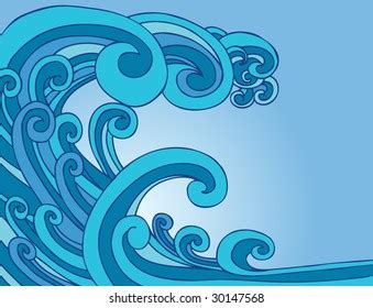 Tsunami Wave Art Stock Illustration 30147568 | Shutterstock