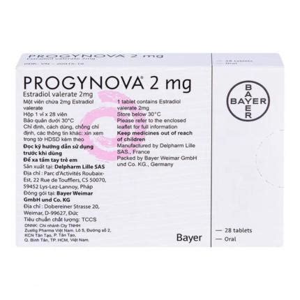 Thuốc Progynova 2mg Điều trị thiếu estrogen hộp 28 viên Pharmart vn