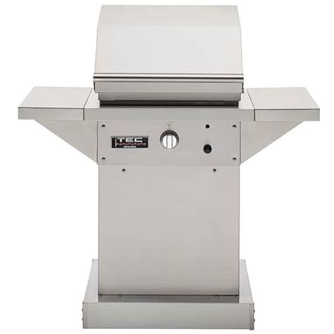 Tec Sterling Patio Fr 26 Inch Infrared Propane Gas Grill On Stainless Pedestal Stpfr1lpped