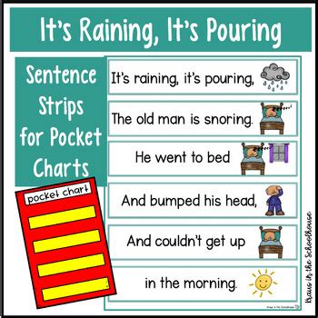 It S Raining It S Pouring Nursery Rhyme Activities By Kraus In The