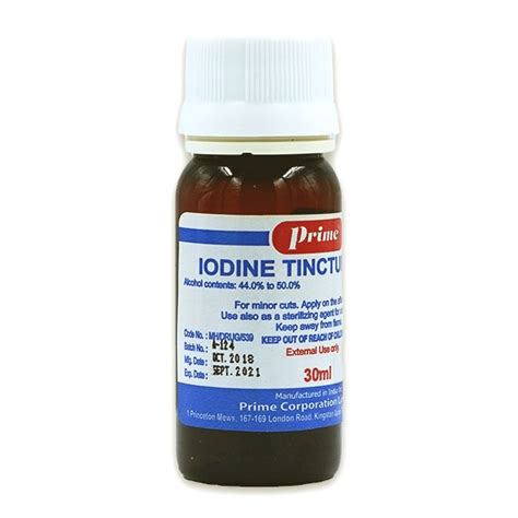 Prime Iodine Tincture 30ml Medicina Pharmacy Medicina Online